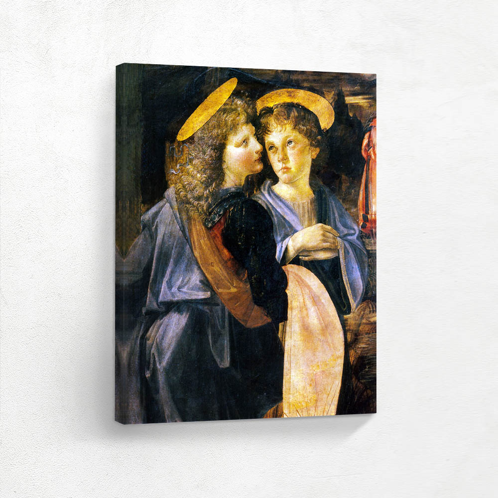 Detail of Two Angels Watching the Baptism of Jesus