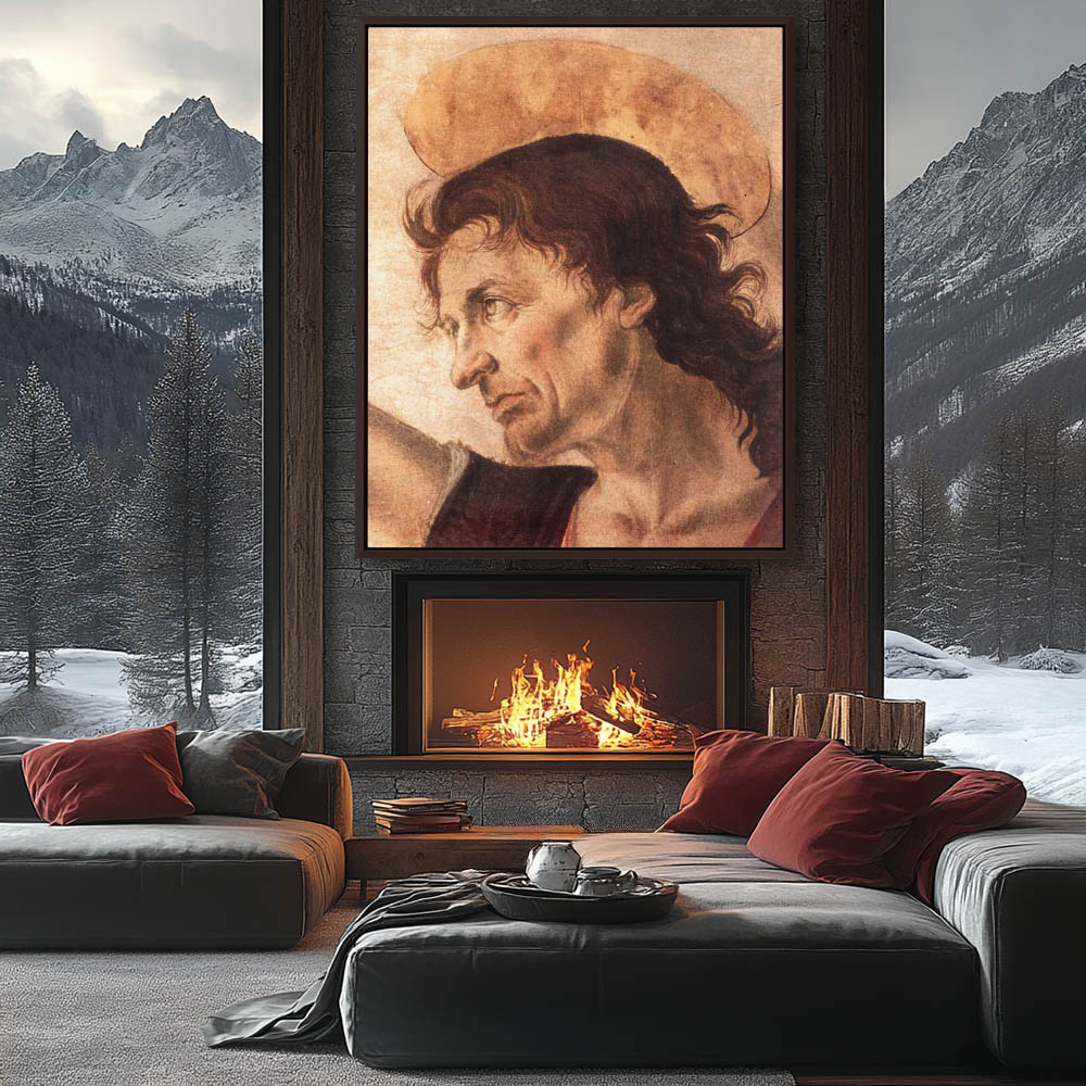 Detail of The Baptism of Christ John the Baptist Pictured - Image 3