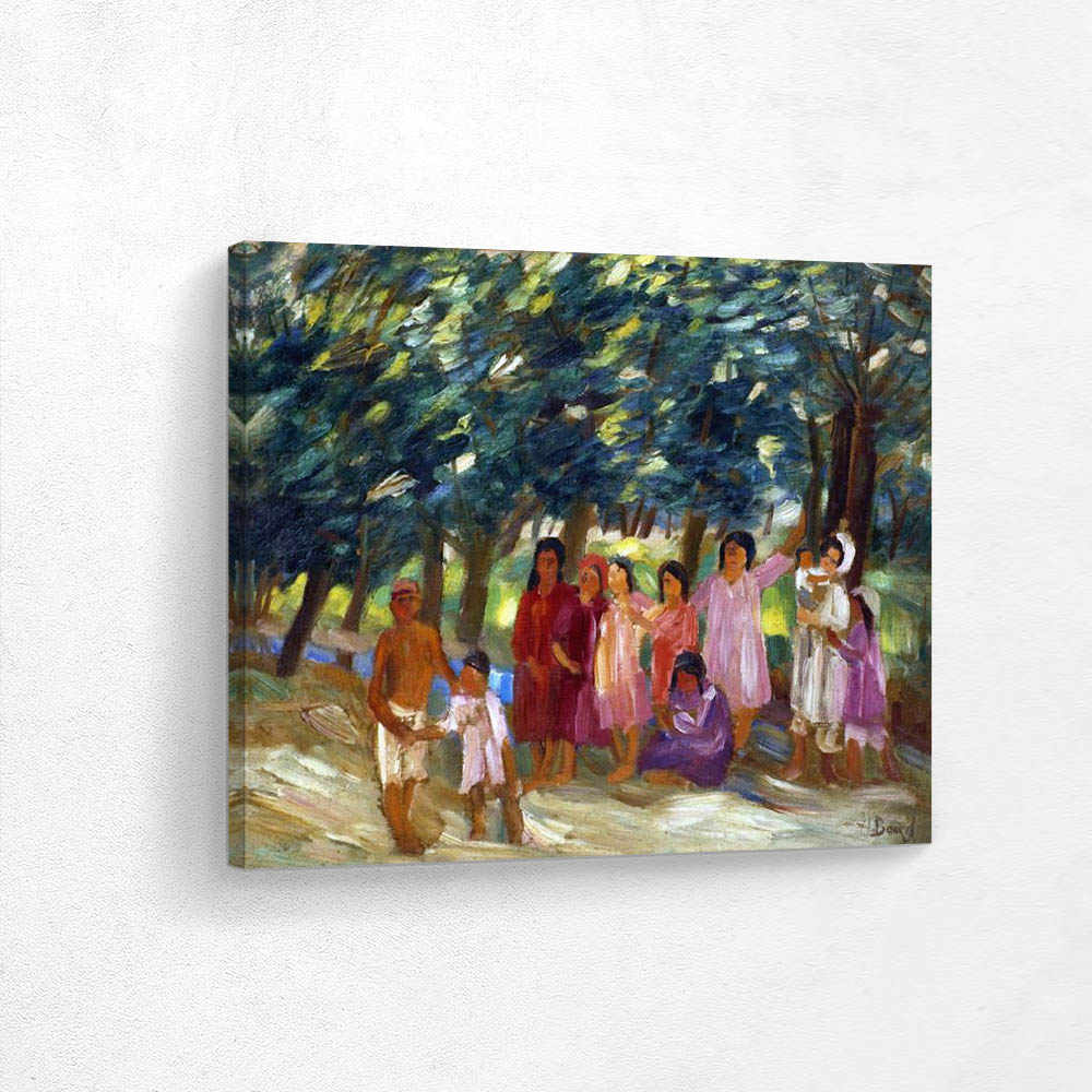 Abstract Landscape with Figures