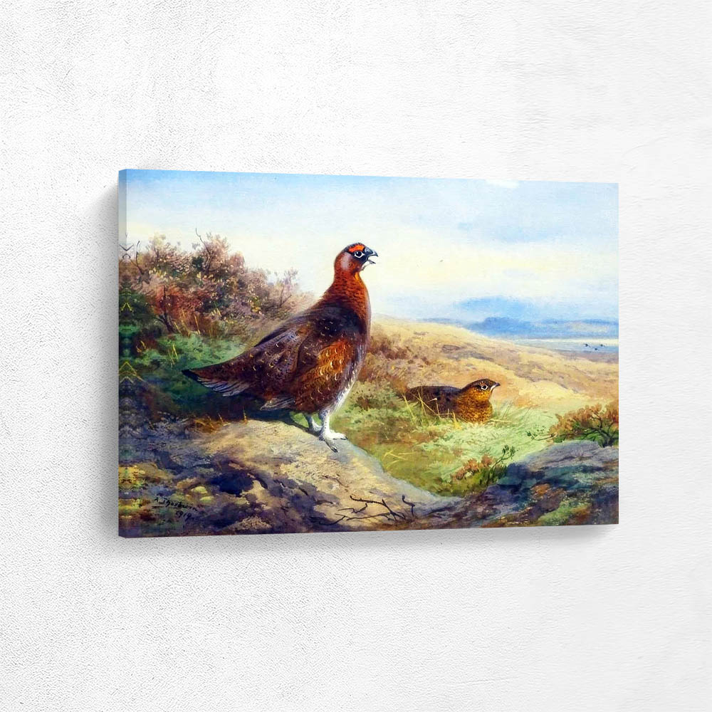 A Cock and Hen in an Open Landscape A Cock and Hen in an Open Landscape