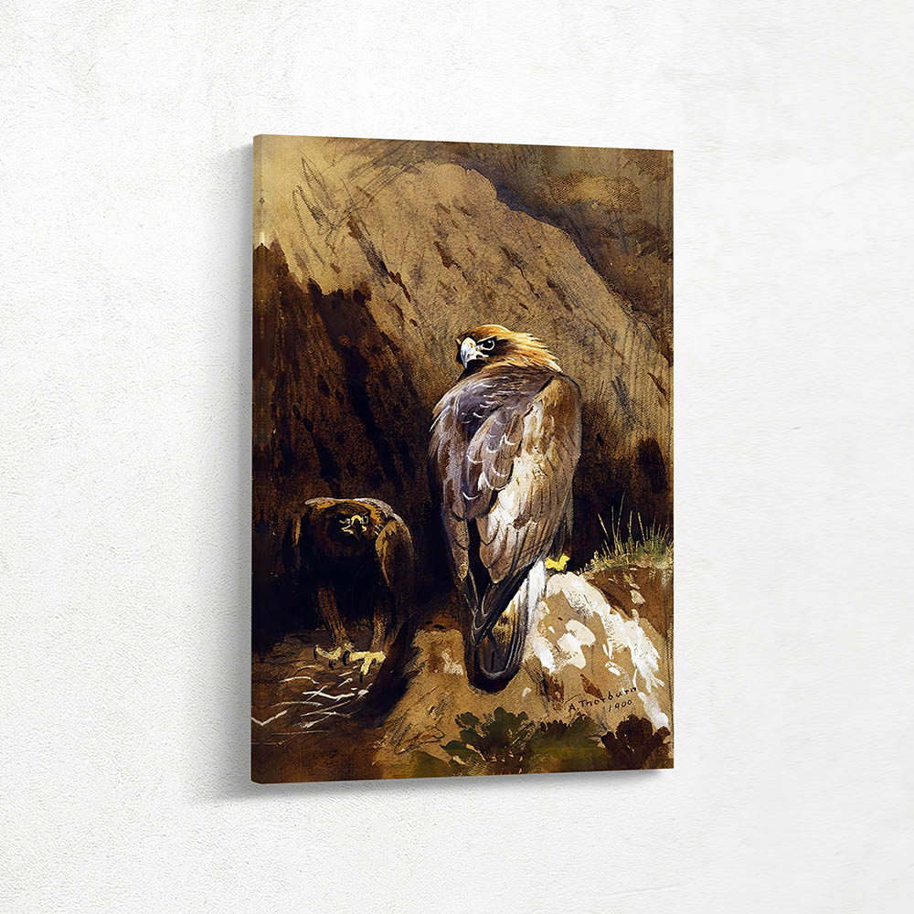 Golden Eagles at their Nest