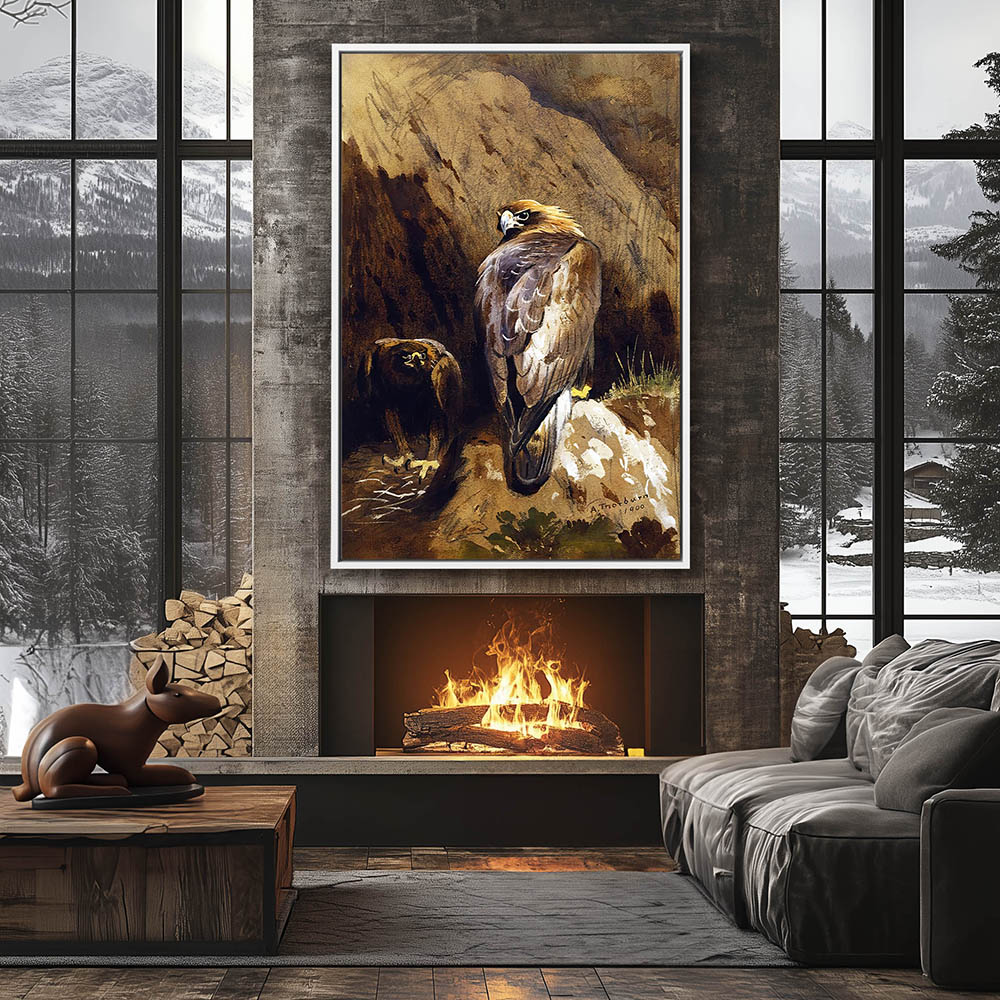 Golden Eagles at their Nest - Image 4