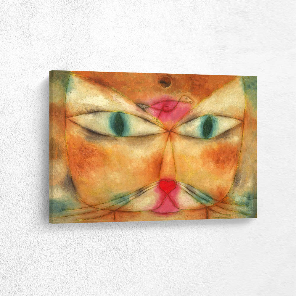 A cat and a bird A cat and a bird