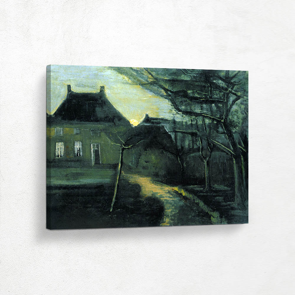 The Parsonage at Nuenen at Dusk Seen from the Back