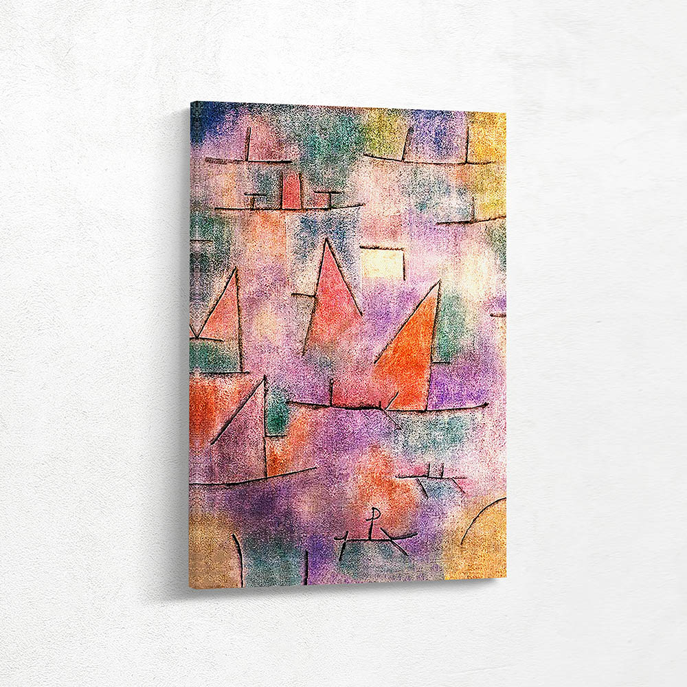Harbor with sailboats
