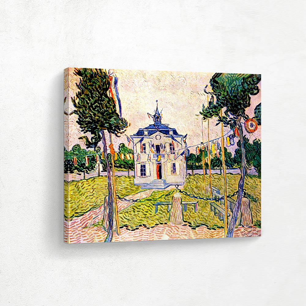 Town Hall at Auvers on the 4th of July 1890