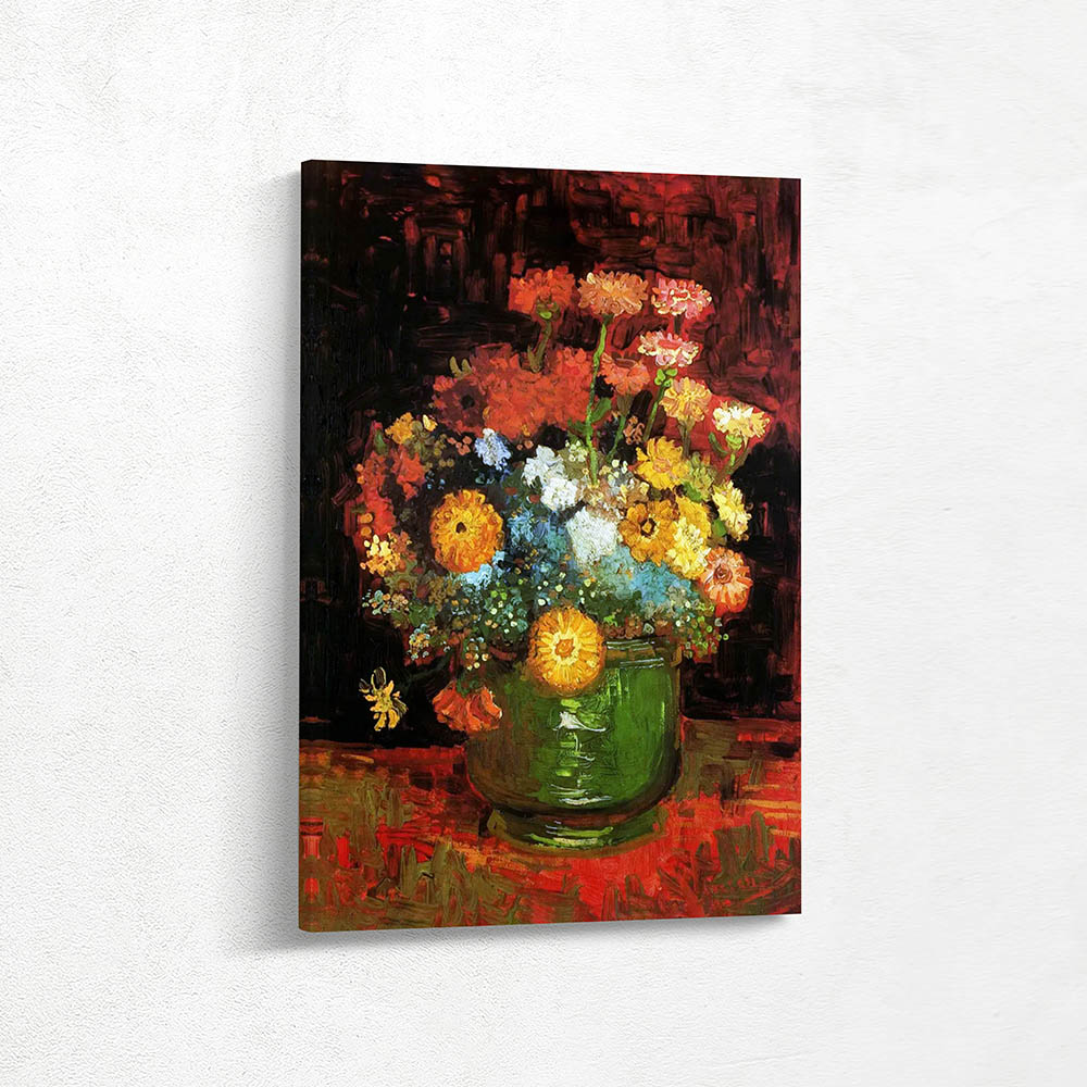 Vase with Zinnias Vase with Zinnias