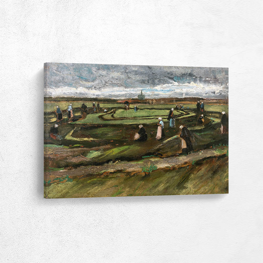 Women Mending Nets in The Dunes