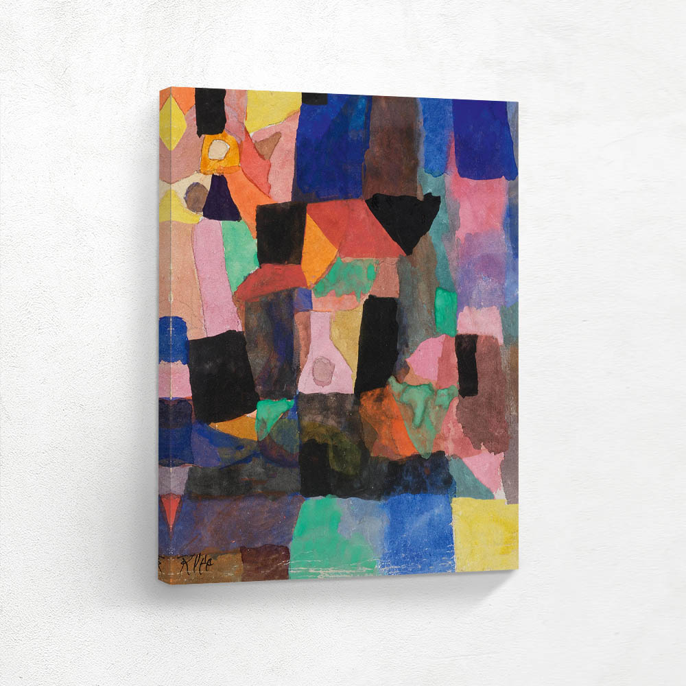 Small Landscape with Color Squares