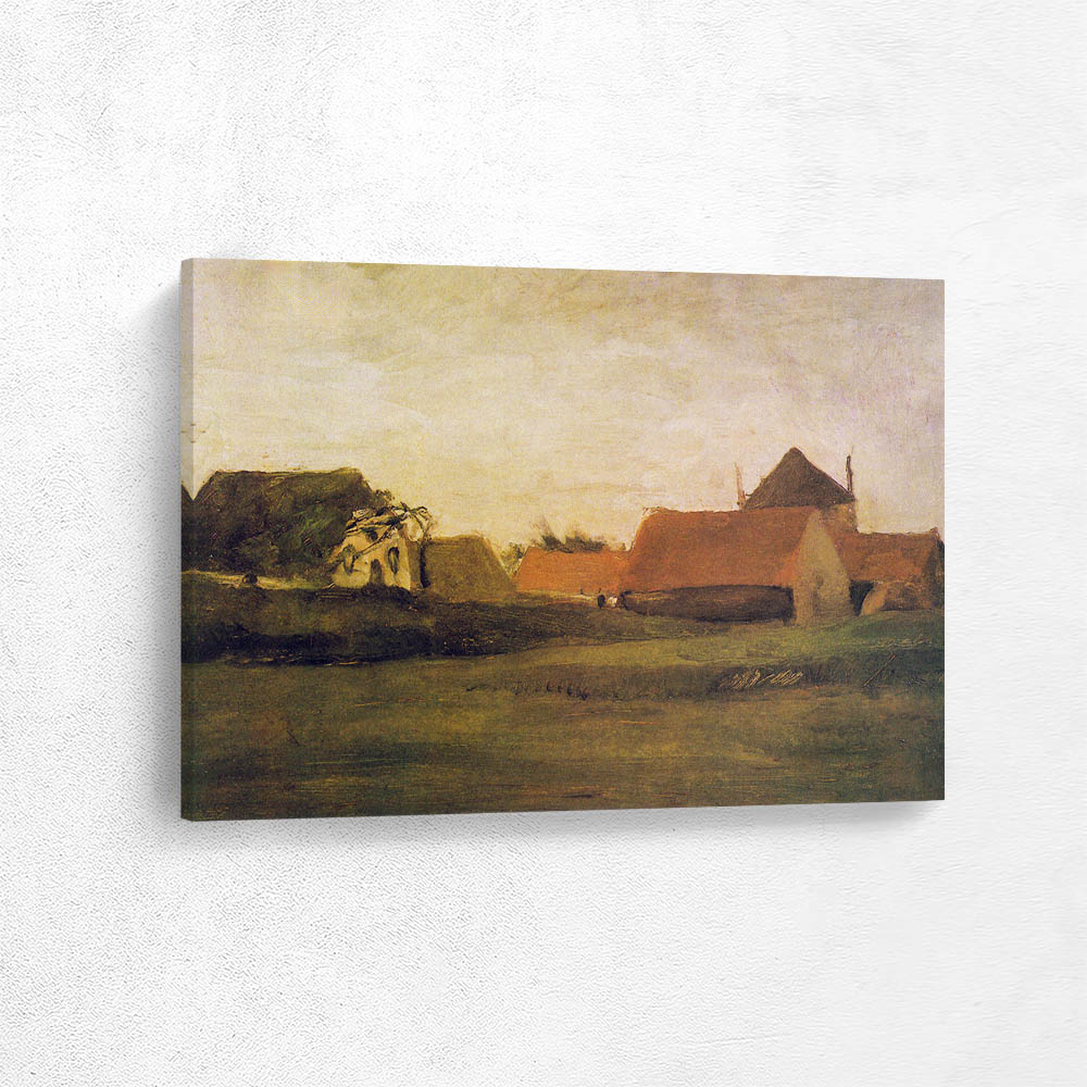 Old Farmhouse in Loosduinen at Evening Twilight