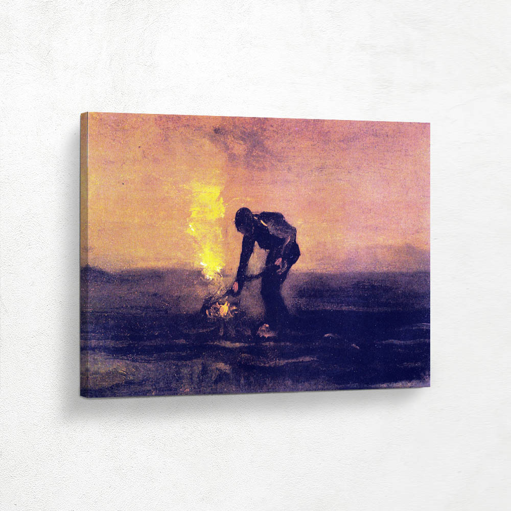 Peasant Burning Weeds