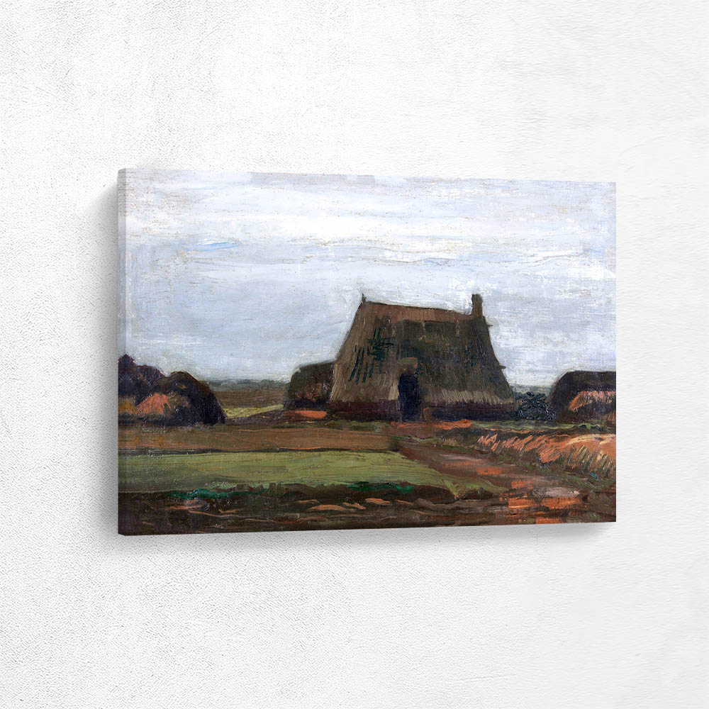 Farm with Stacks of Peat