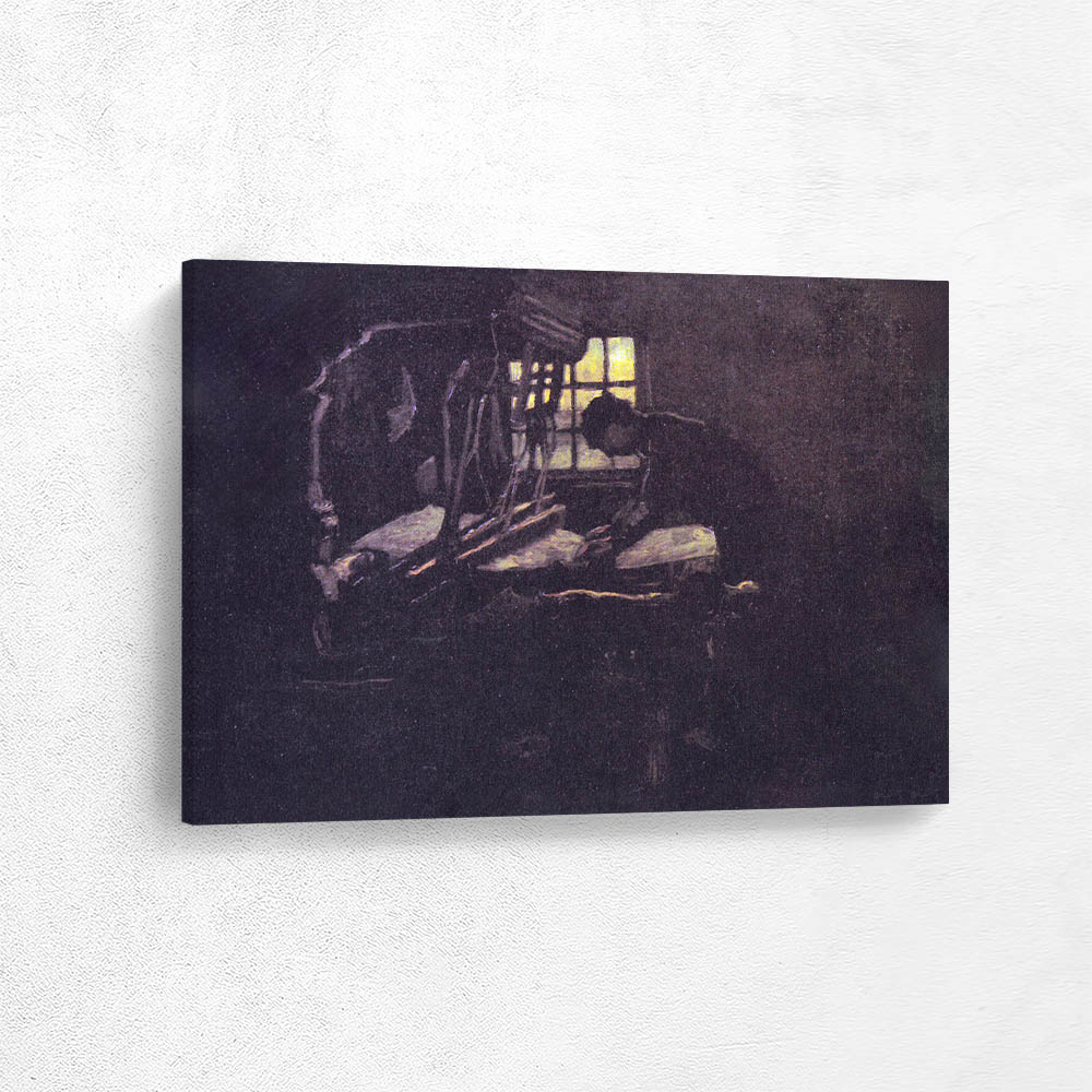 Weaver Standing at the Loom