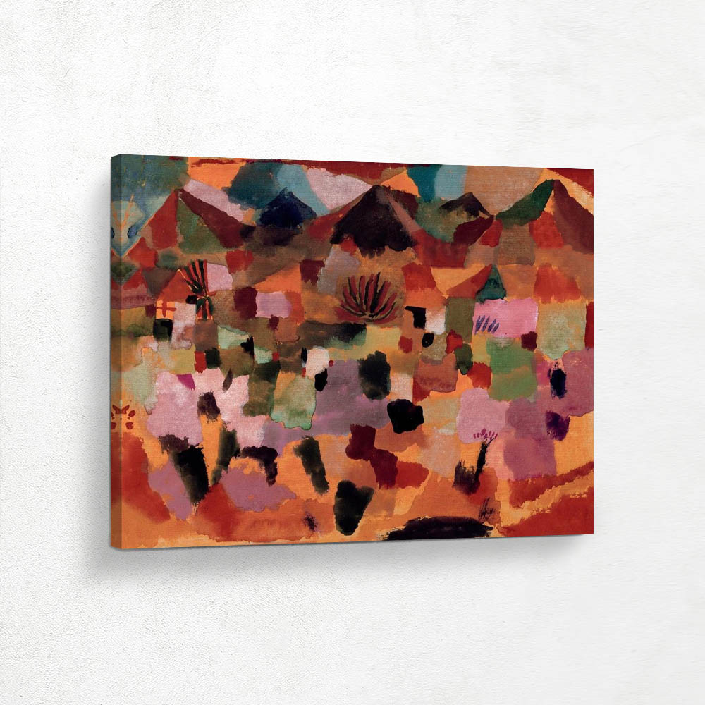 With the mountain range