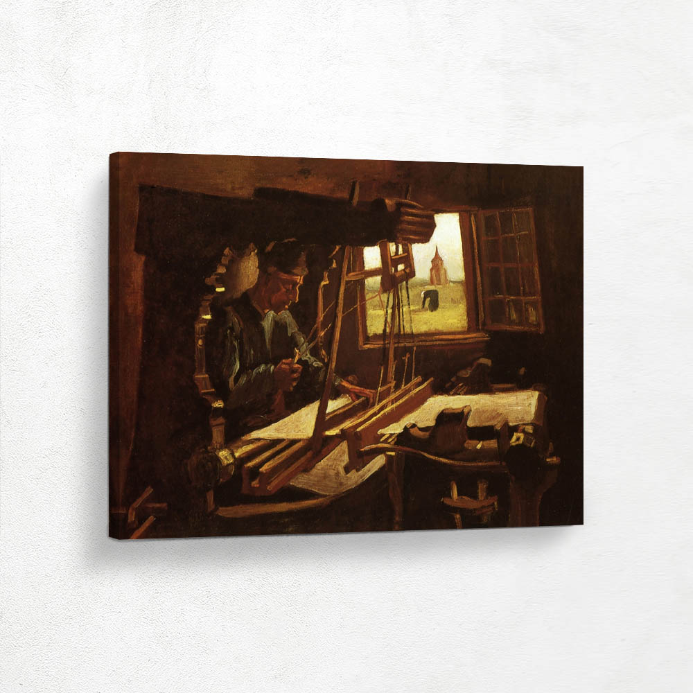 Weaver in Front of an Open Window