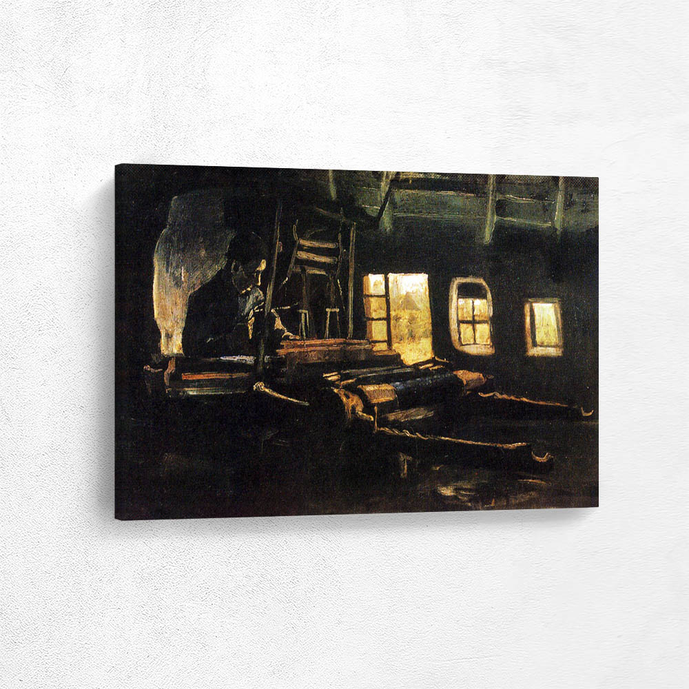 Weaver in a Room with Three Narrow Windows