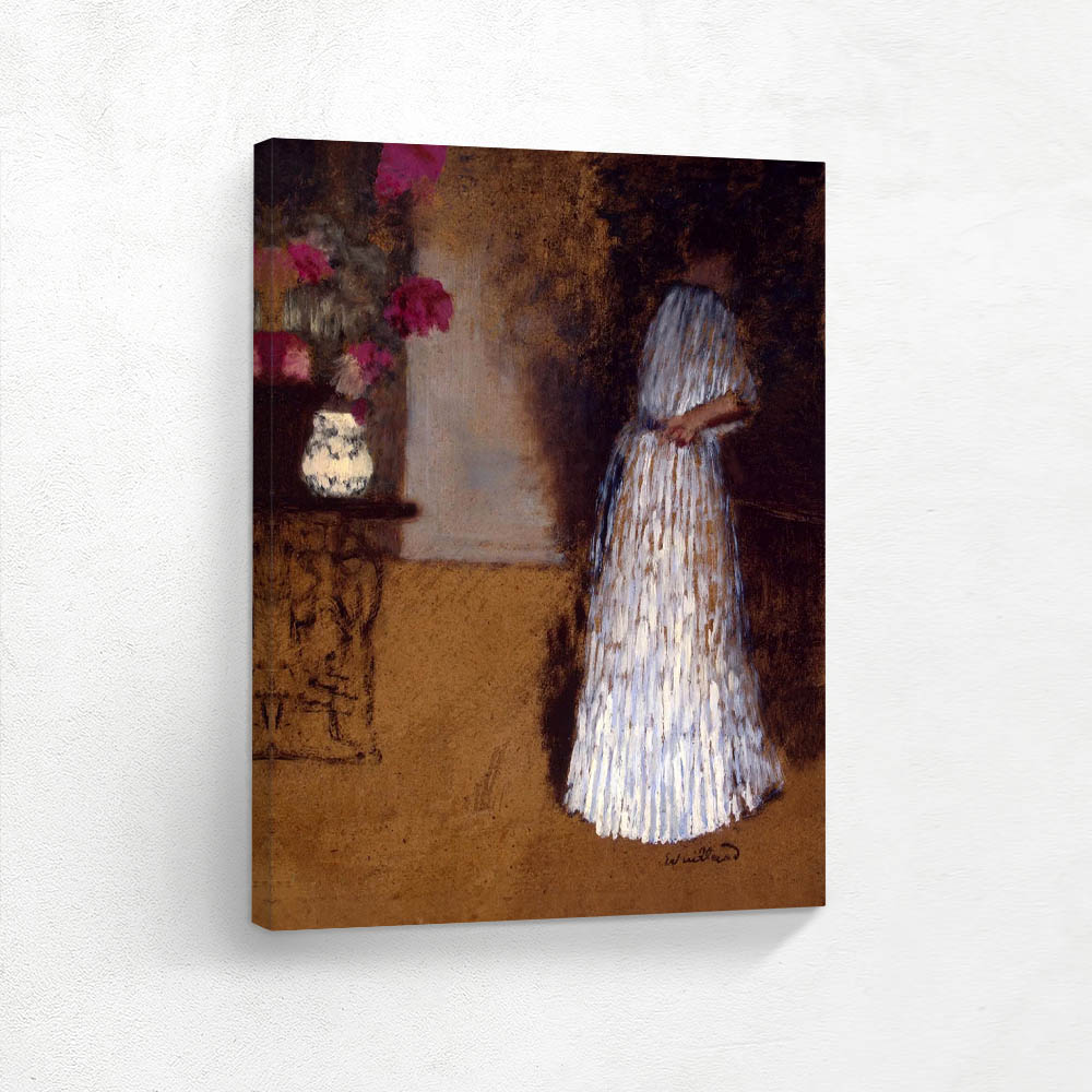 A young woman in the room