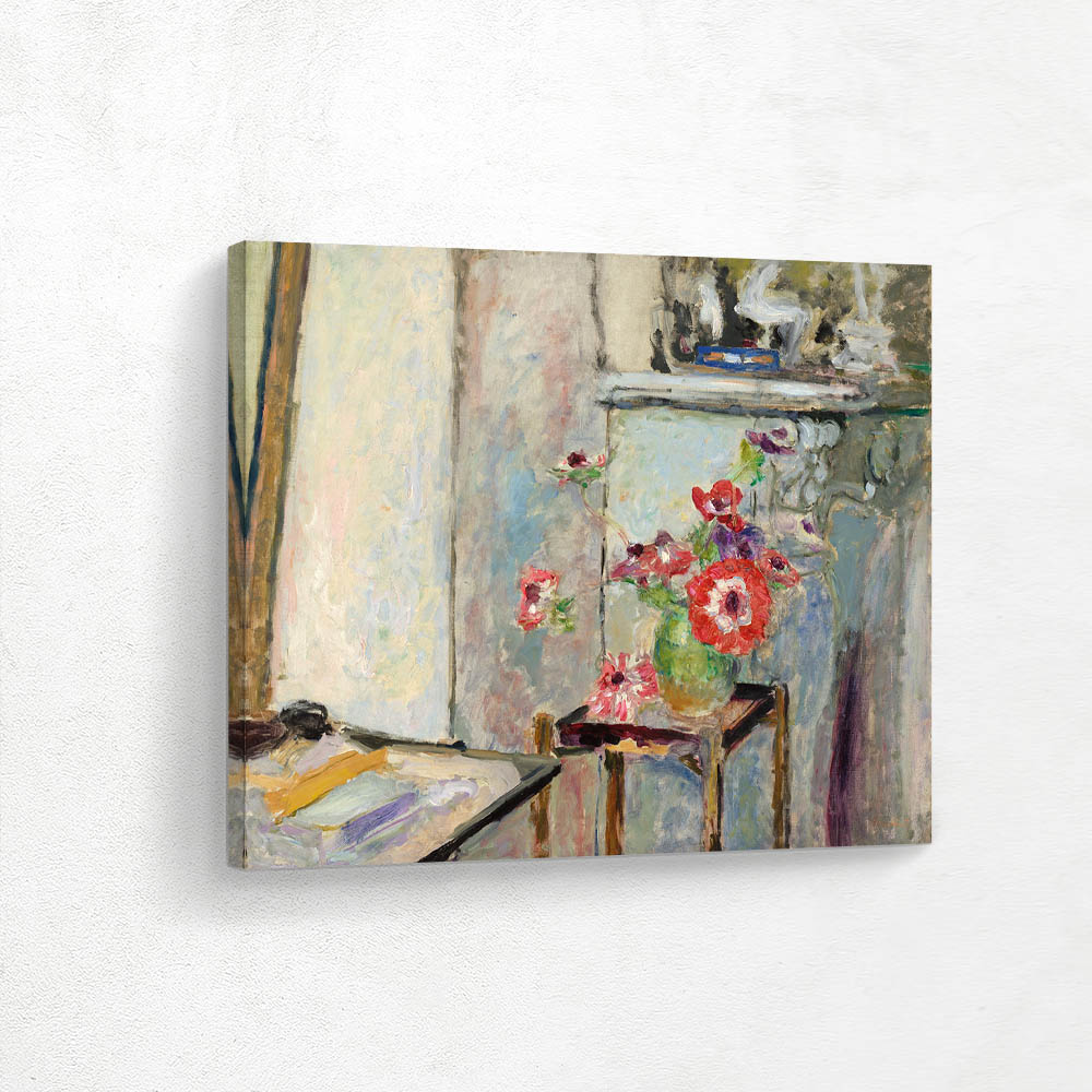 Anemones on a small table