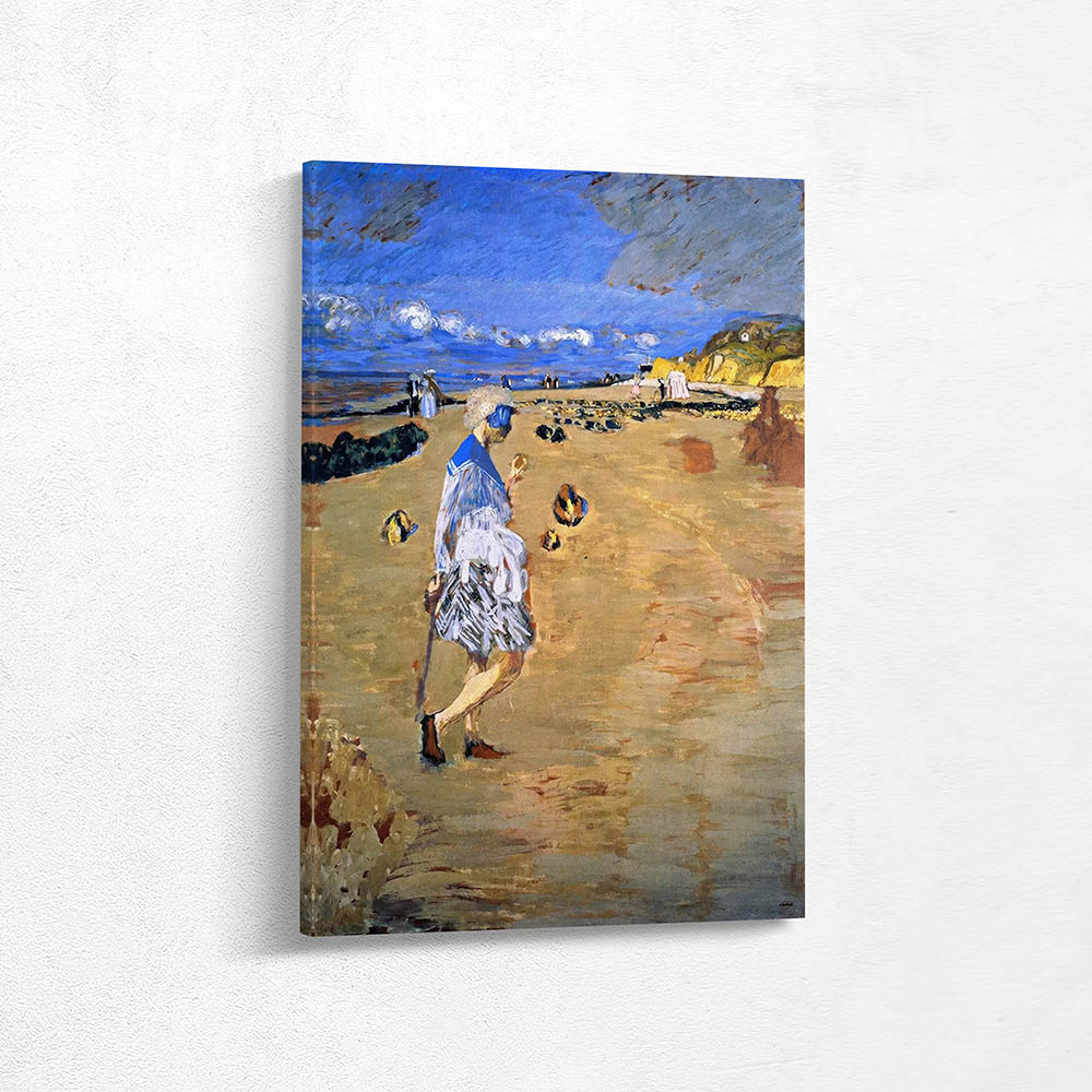 Annette on the beach in Villerville