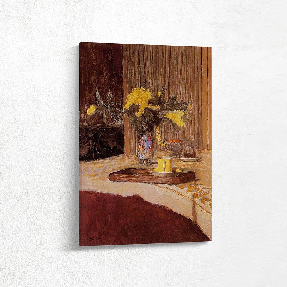 Bouquet of Mimosa on a Table