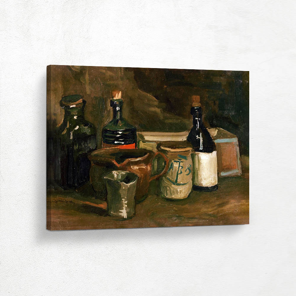 Still Life with Bottles and Earthenware