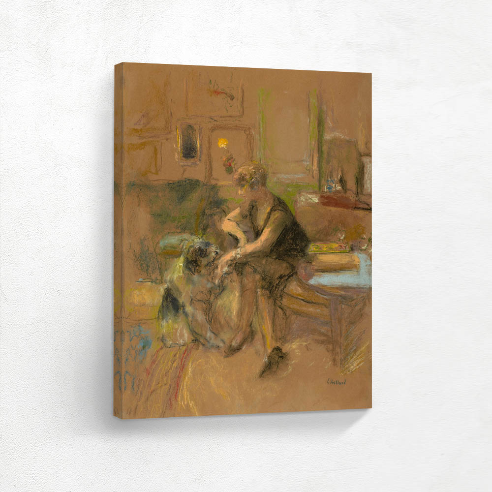 Gabrielle Jonas Playing with a Dog