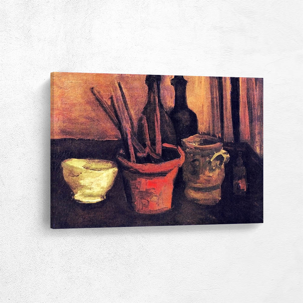Still Life with Brushes in a Flowerpot