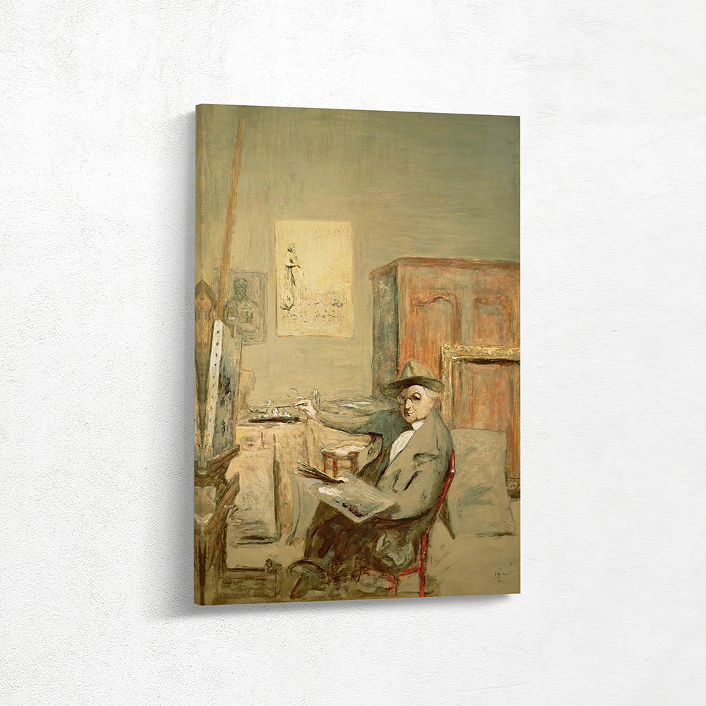 The Fairground Painter in his studio