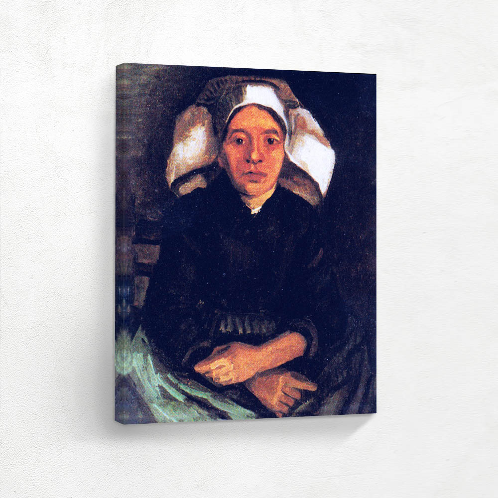 Peasant Woman Seated with a White Hood