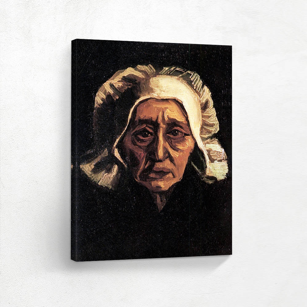 Head of an Old Peasant Woman with a White Cap