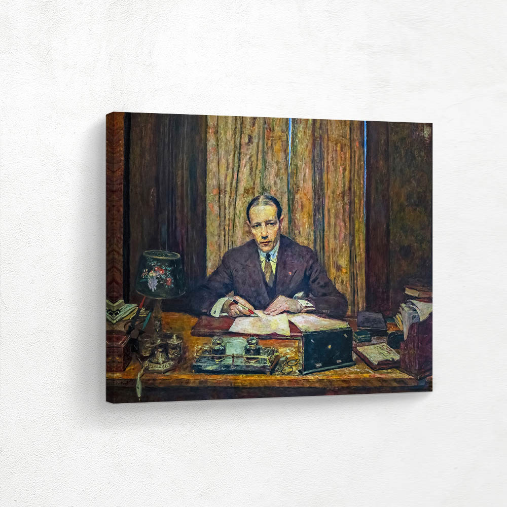 Lucien Rosengart at his work table