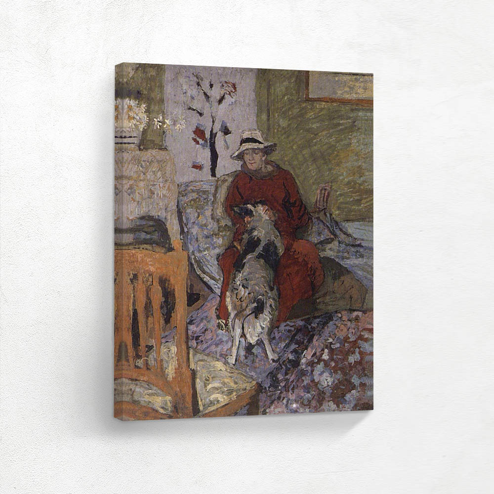 Madame Hessel and Her Dog Mique at Cabourg