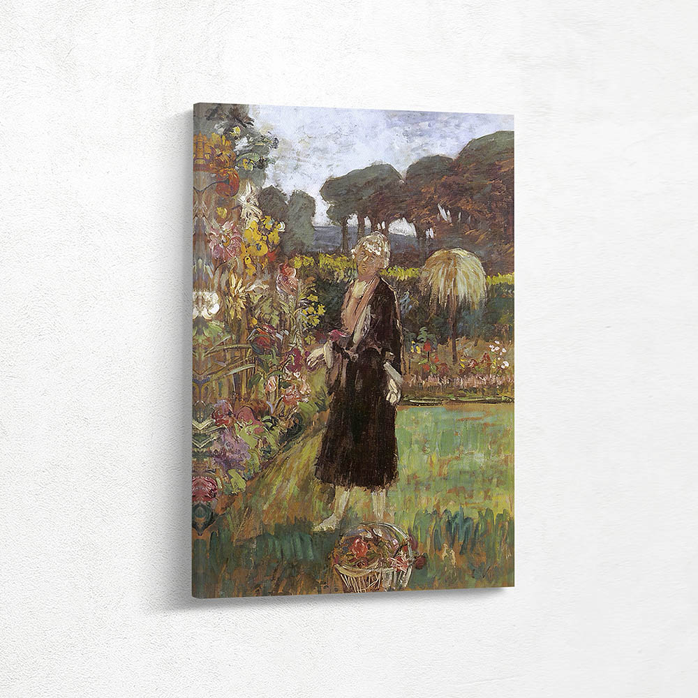 Madame Hessel in the Clos Cezanne Garden