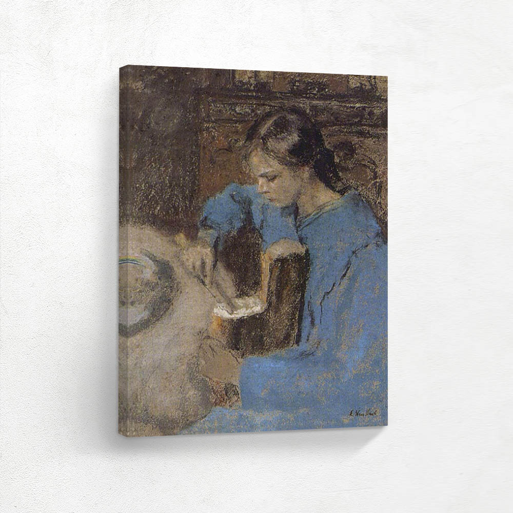 Annette with a loaf of bread