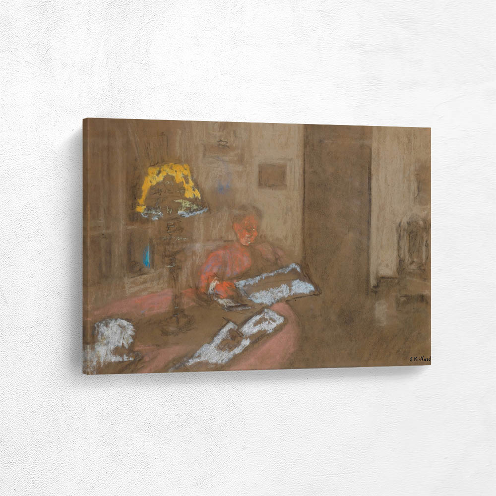 Madame Vuillard reading the newspaper