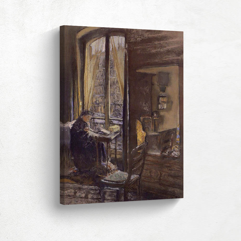 Madame Vuillard Sewing by the Window