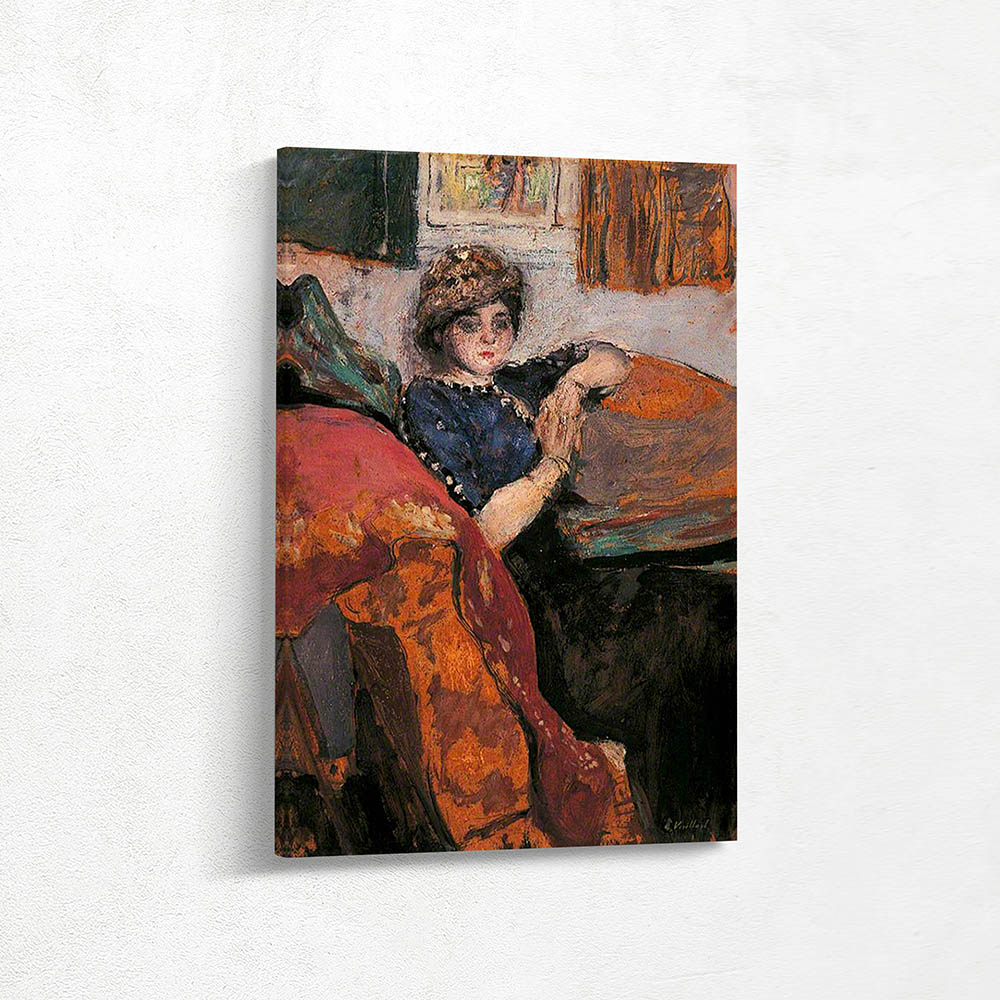 Maud Grandidier Seated on a Couch