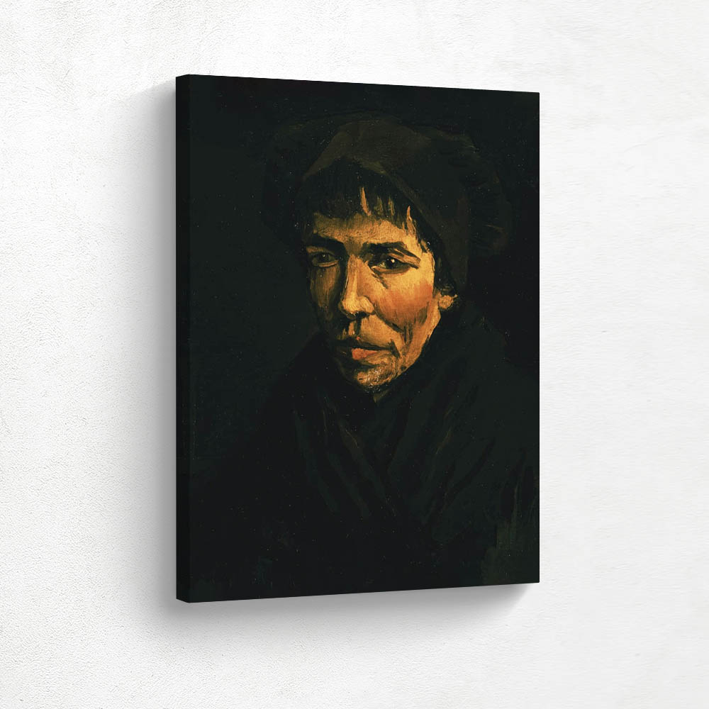 Head of a Peasant Woman with a Dark Hood