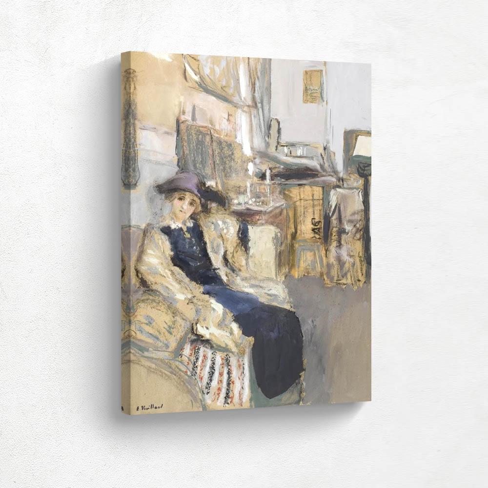 Model in a Purple hat