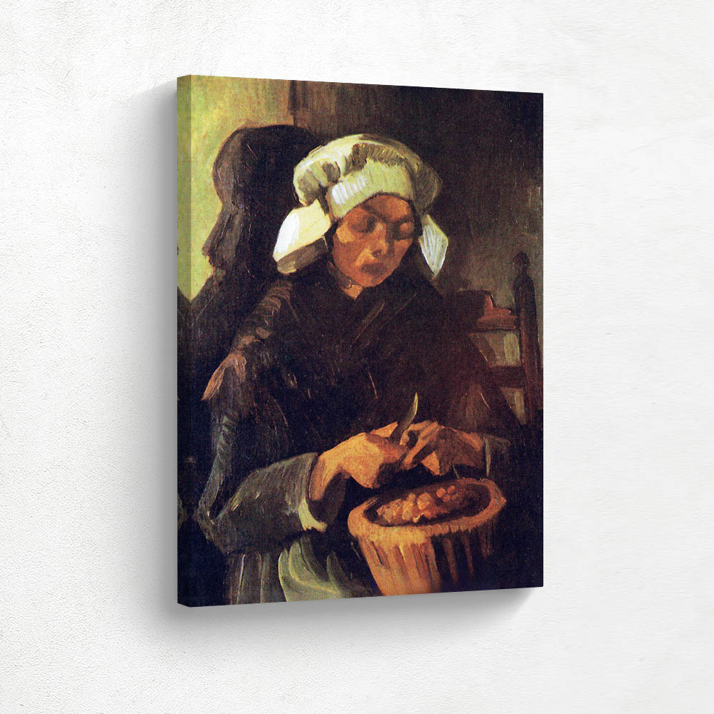 Peasant Woman Peeling Potatos