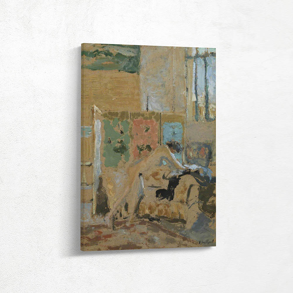 Nude Leaning forward in the Artist’s Studio