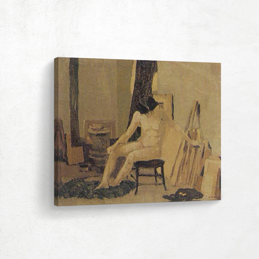Nude Seated by a Stove