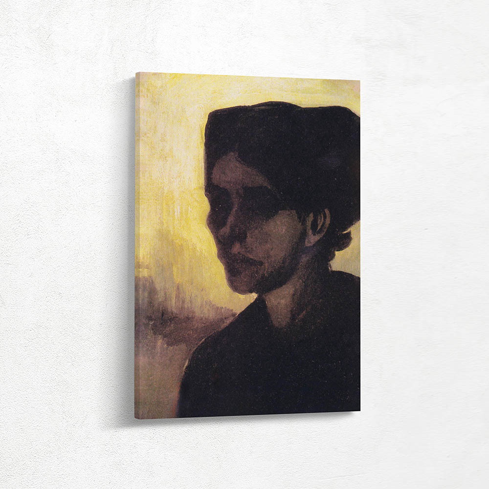 Head of a Young Peasant Woman with a Dark Hood Head of a Young Peasant Woman with a Dark Hood