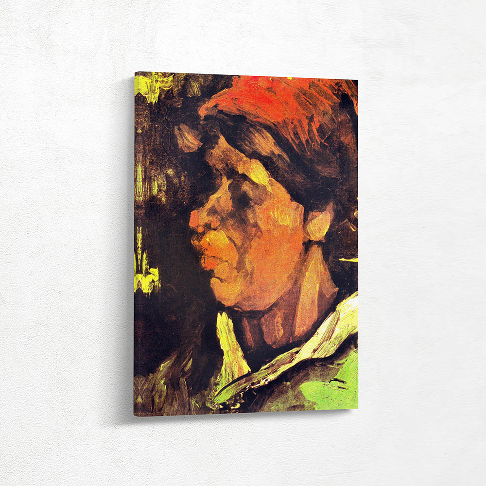 Head of a Peasant Woman with Red Hood