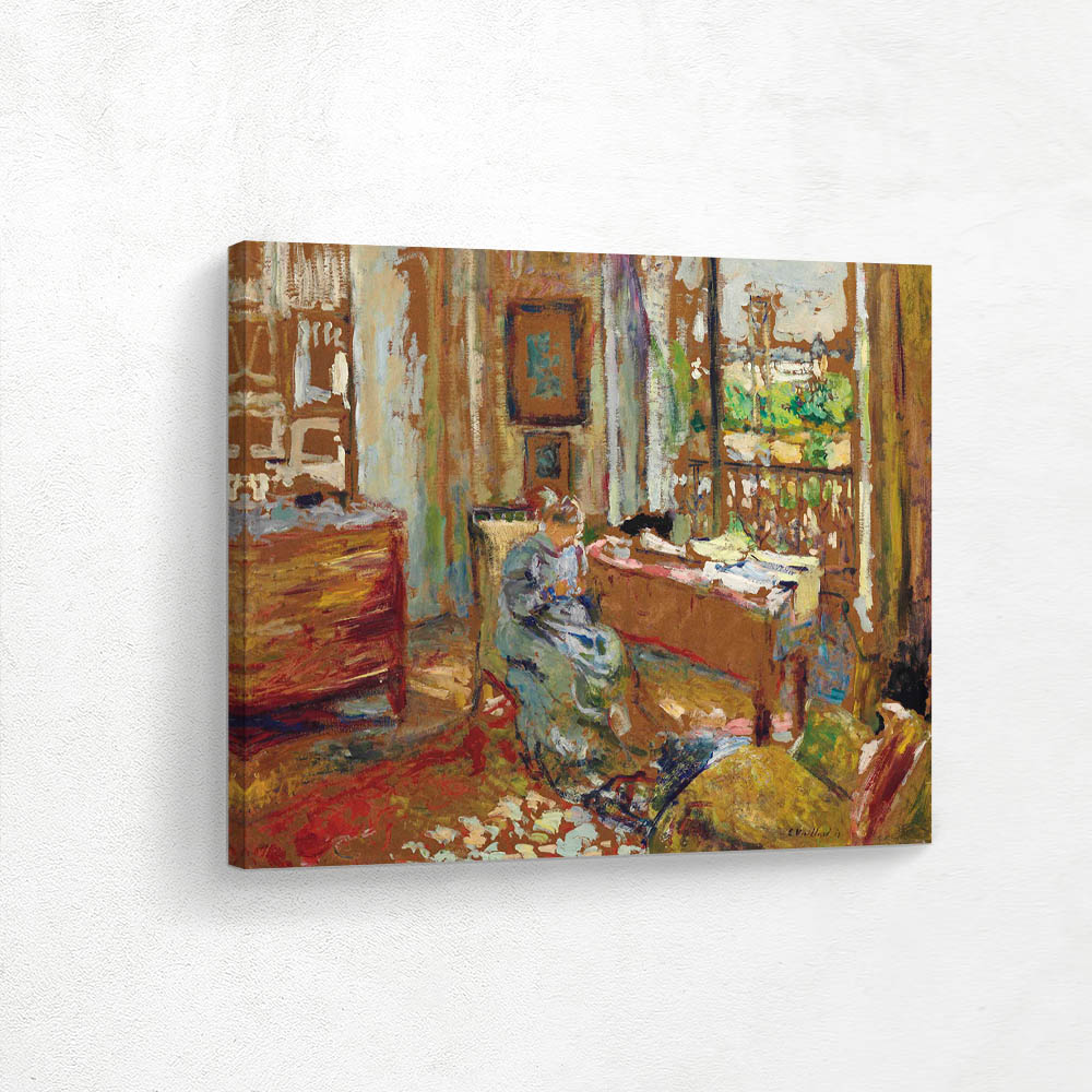 Rue de la Tour, Madame Vuillard Sewing, also known as The Scaffolding