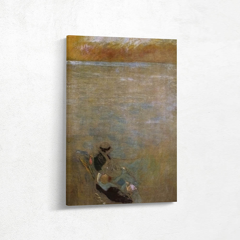 Sea at Sunset, Women on the Shore
