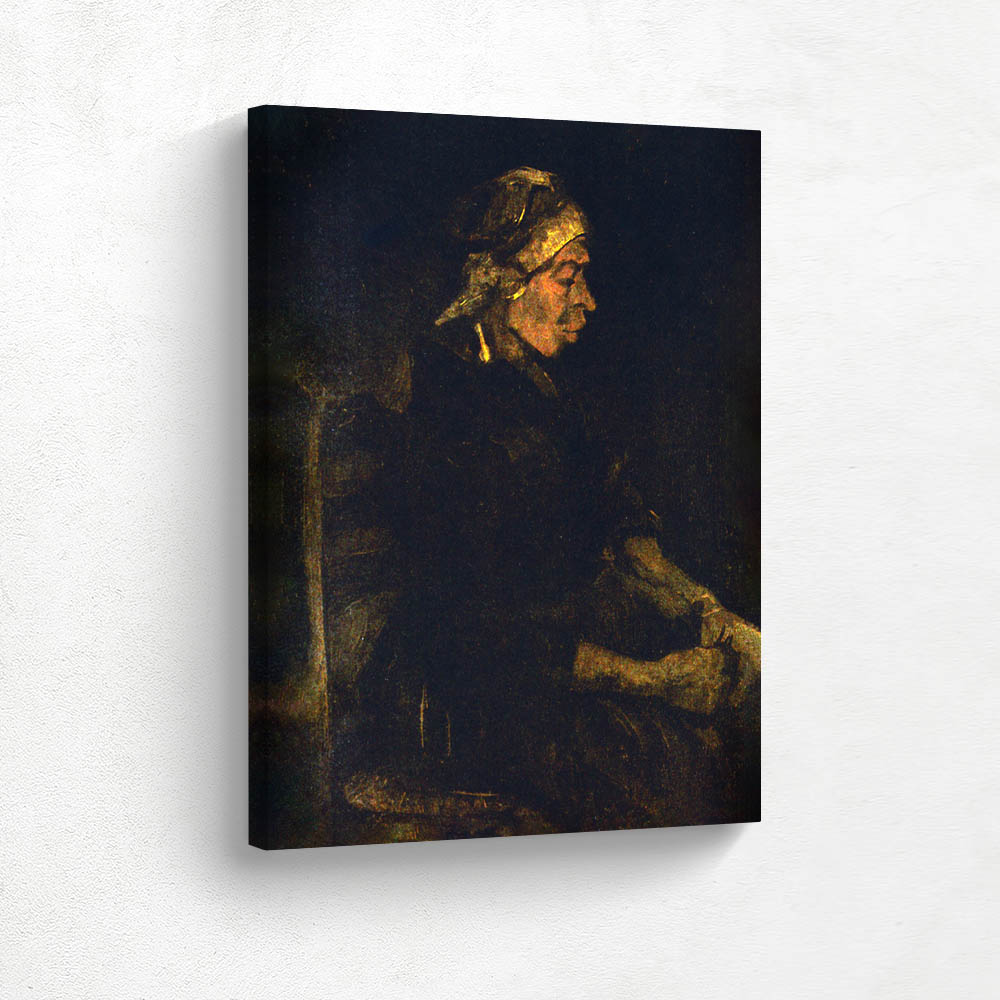 Peasant Woman Seated with White Cap