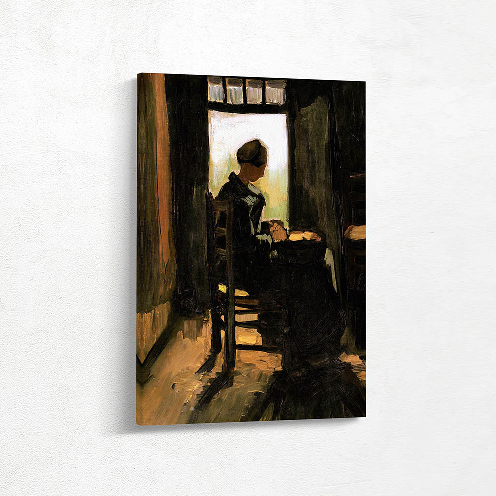 Peasant Woman Peeling Potatos