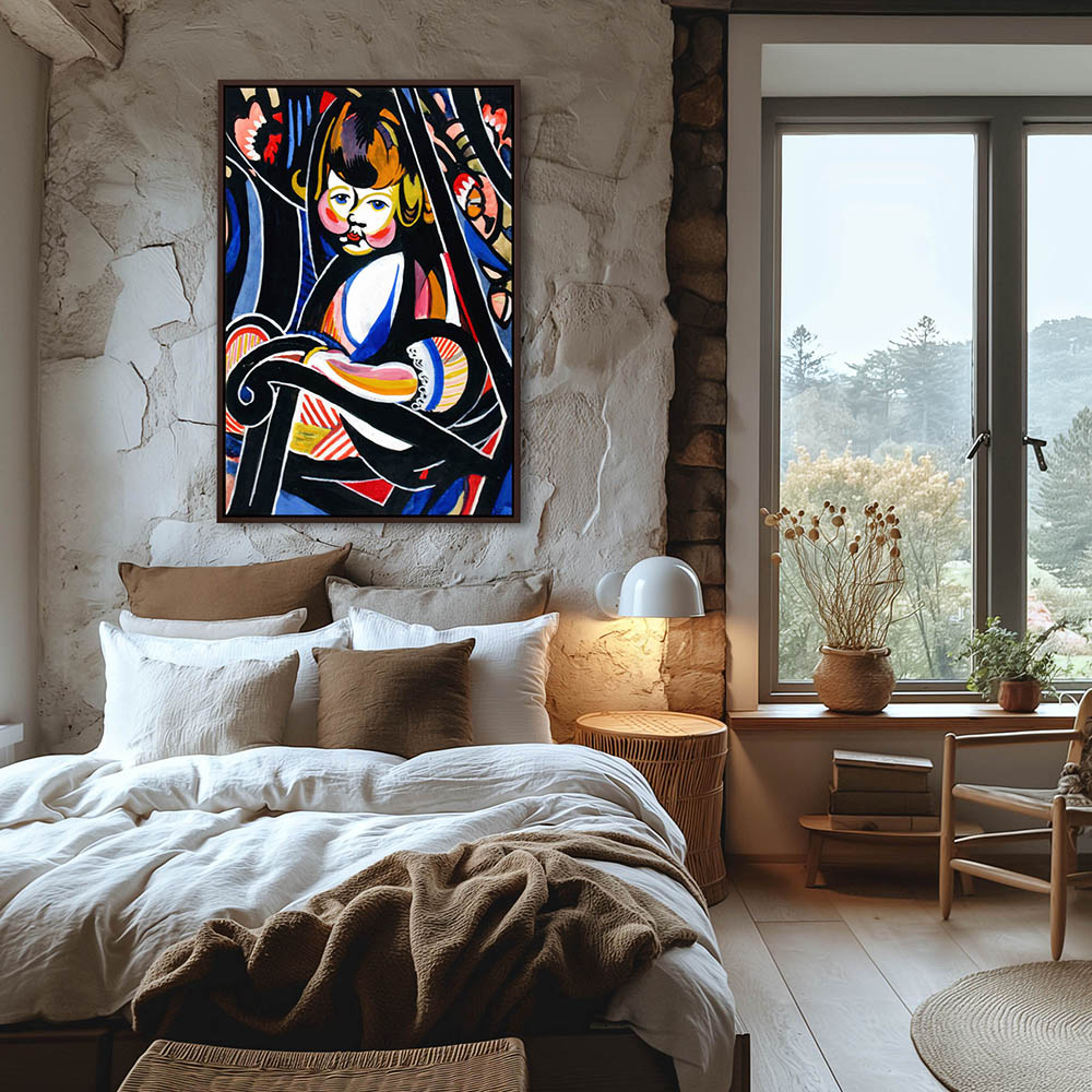 Henry Lyman Sayen Paintings, Child in Rocker - Image 3