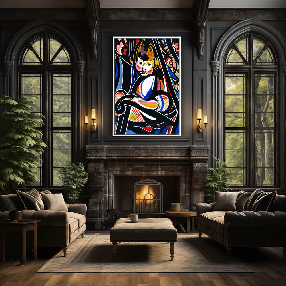 Henry Lyman Sayen Paintings, Child in Rocker - Image 4